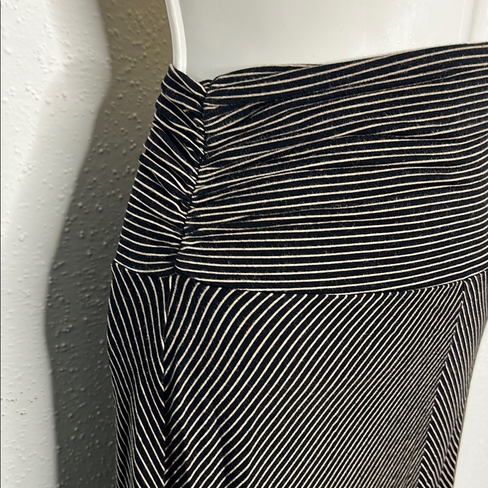 Bella Luxx Tan Brown Ruched Maxi Skirt Work - Picture 2 of 4